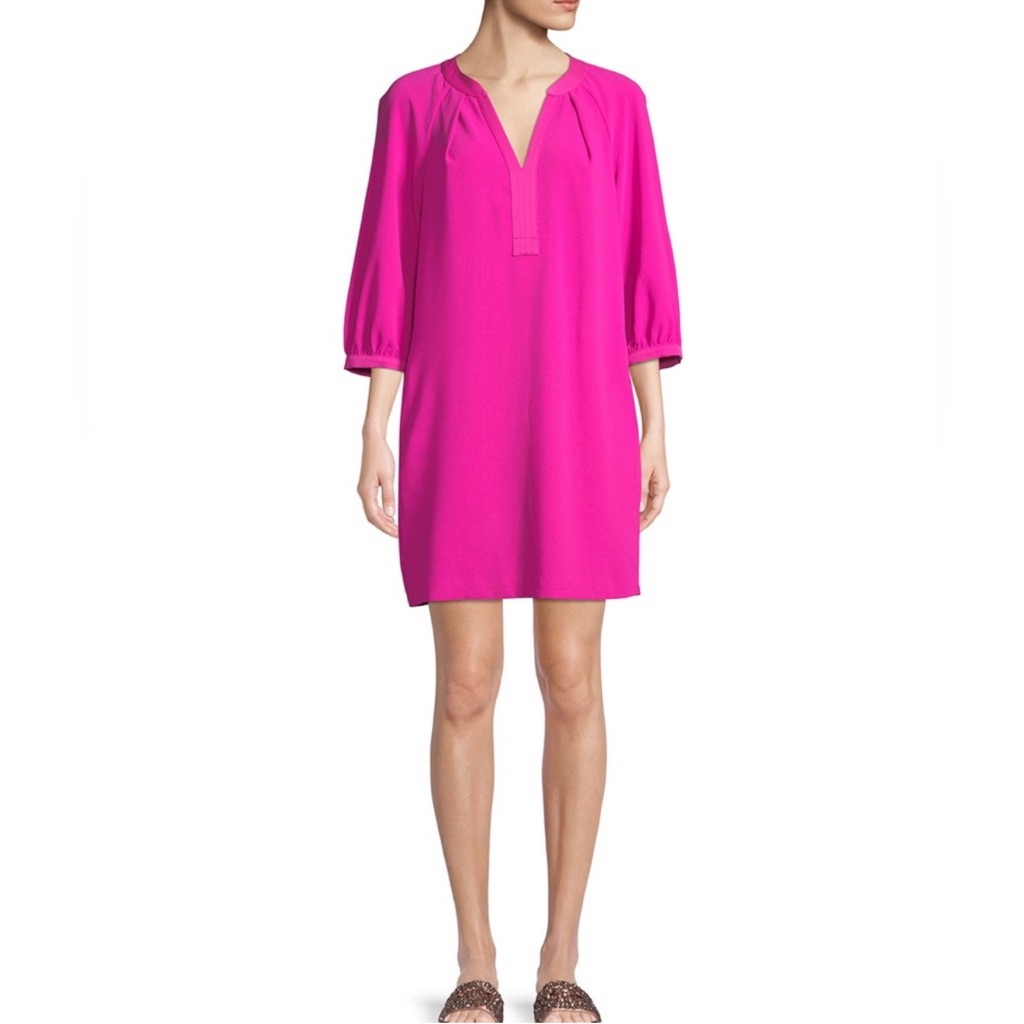 Nwt Trina Turk Vibrant Pink Tunic Dress